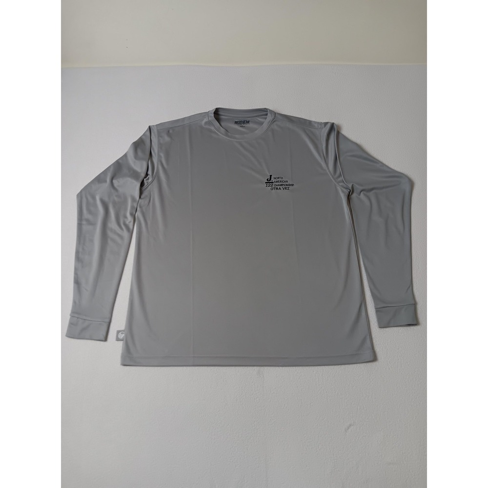 WICKid Shirt Mens‎ L Gray Moisture Wicking Quick Dry Lightweight Activewear